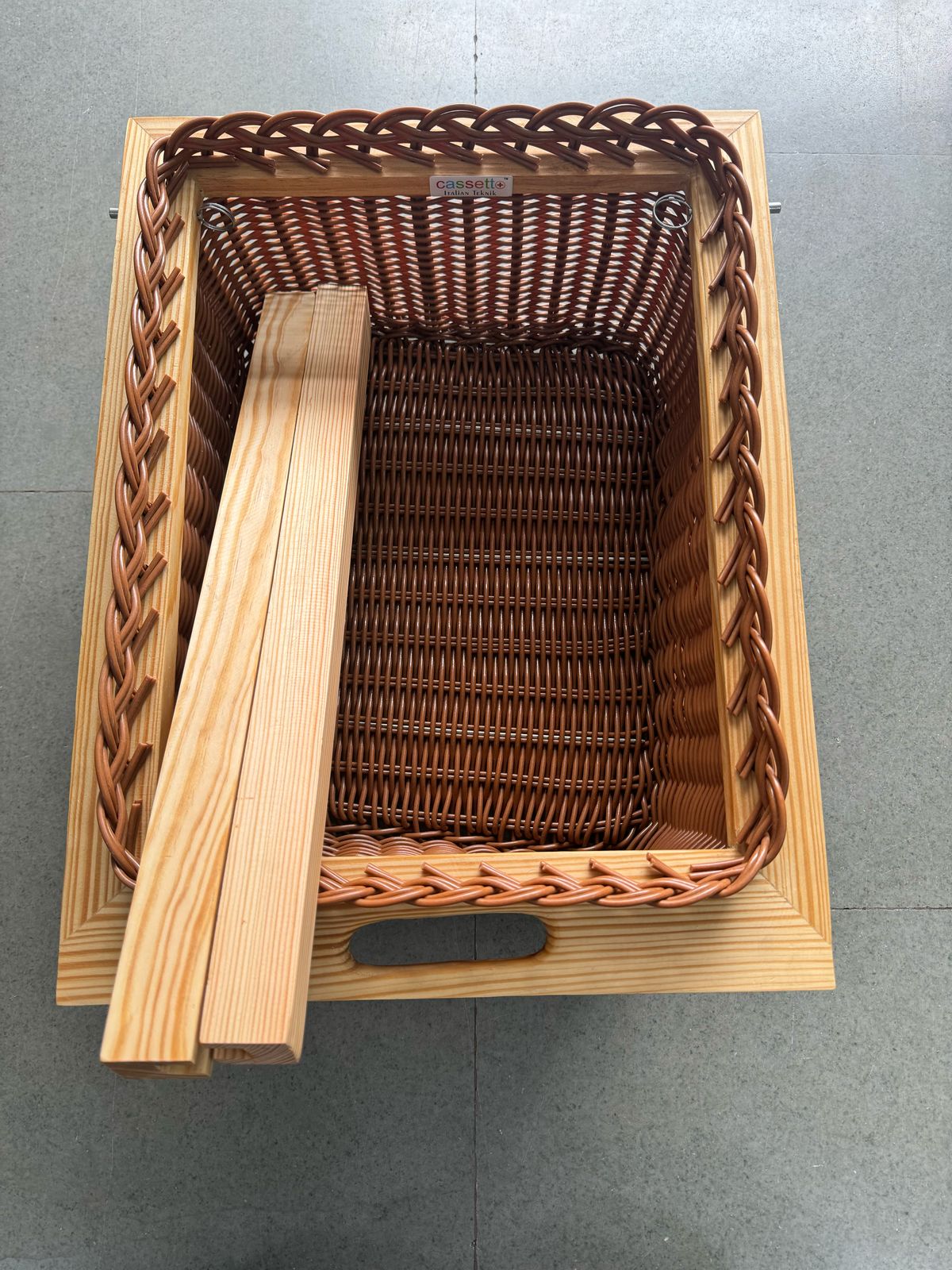 Wooden Wicker Basket