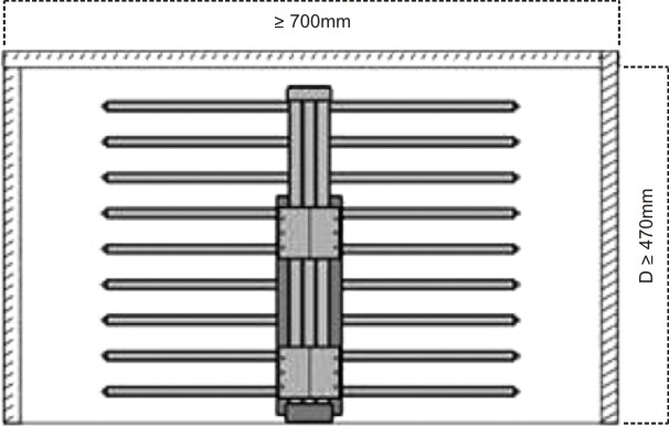 Top Mount Trouser Rack (Two Line) thumbnail 4